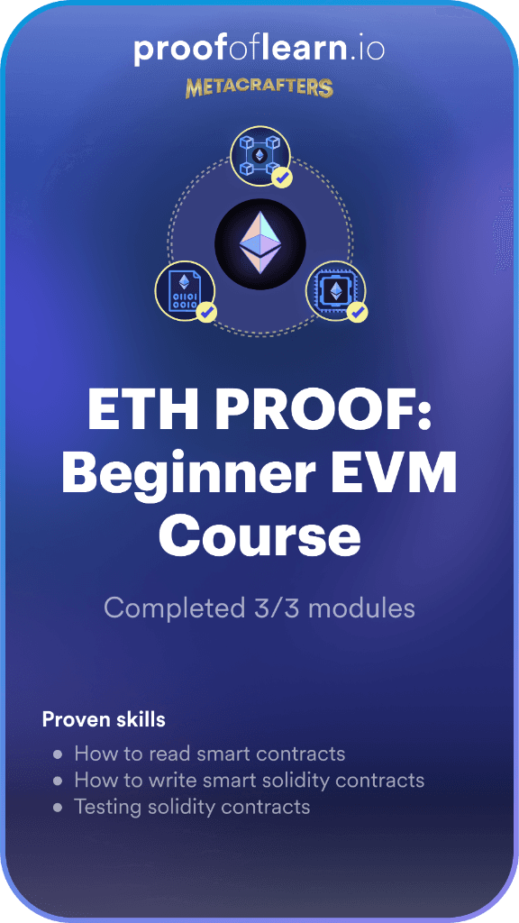 ETH Proof: Beginner EVM