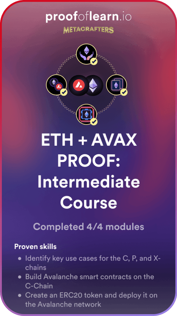 ETH + AVAX Proof: Intermediate